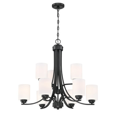 Omur 9 - Light Dimmable Tiered Chandelier