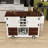 Rolling Kitchen Island with 2 Drawers, Drop Leaf, Wine Rack and Doors-321249611