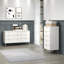 5 Drawer Narrow Chest, White Wax Finish