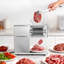 Machine à couper la viande, trancheuse commerciale de 850 W, déchiqueteuse à lame robuste en acier inoxydable de 5 mm pour les légumes mous de la viande désossée, trancheuses électriques pour le restaurant de cuisine