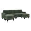 Canapé modulaire large avec repose-pieds Ranjeeta-1859924401
