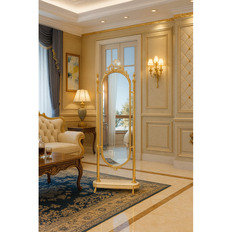Infinity Oval Metal Mirror
