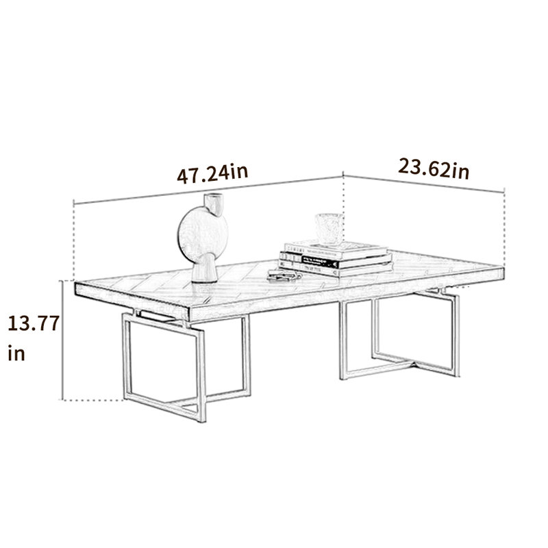 Modern Solid Wood Coffee Table