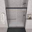 Porte de douche coulissante double encadrée de 56 à 60 po x H 72 po-102423304