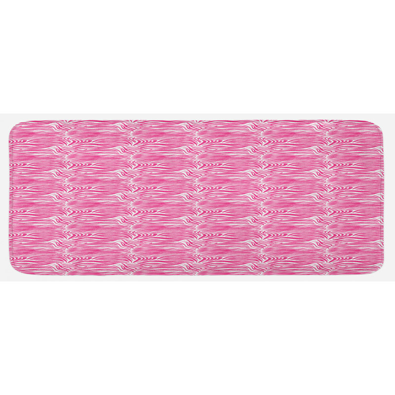 Tapis de cuisine à imprimé zèbre