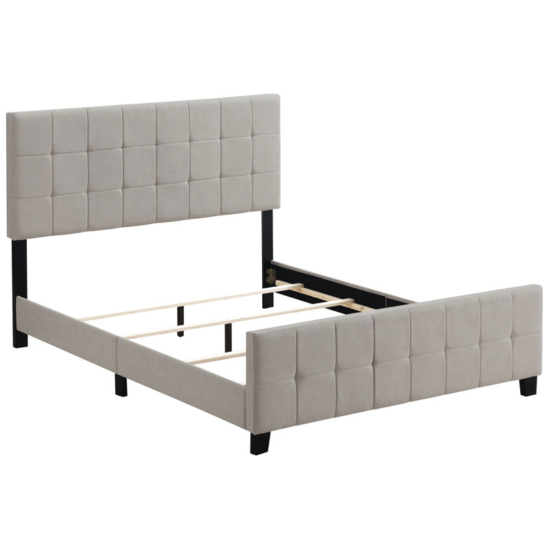 Très grand lit à panneau beige, revêtement en cuir doux, tête de lit, pièce de chambre à coucher, sommier tapissier pour la longévité, rembourrage confortable rembourré de style oriental, planches structurées, convient aux styles moderne et classique