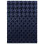 Wool Houndstooth Area Rug in Dark Blue/Black-74187215