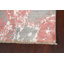 Tapis de couloir gris / rouge noué à la main de conception unique 3 pi 1 po x 12 pi 2 po New Age