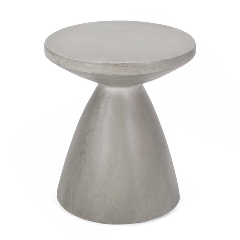 Outdoor Lightweight Concrete Side Table
