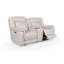 Austin Dual Power Console Zero Gravity Leather Loveseat, Dove