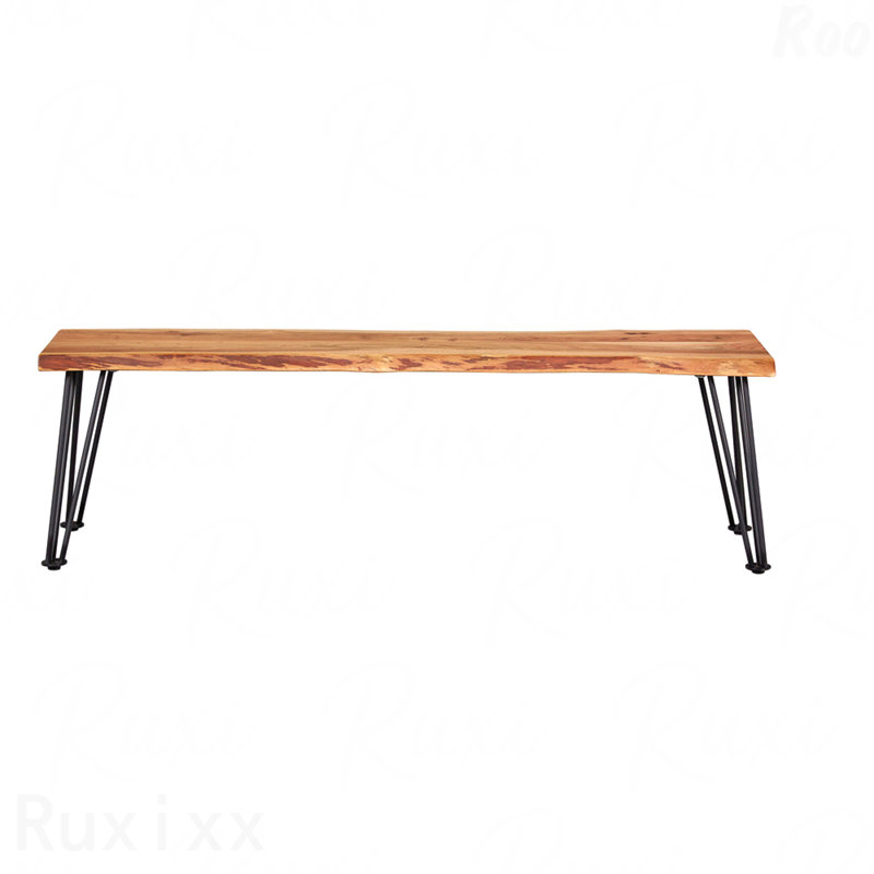 Banc de salle à manger en bois d'acacia massif