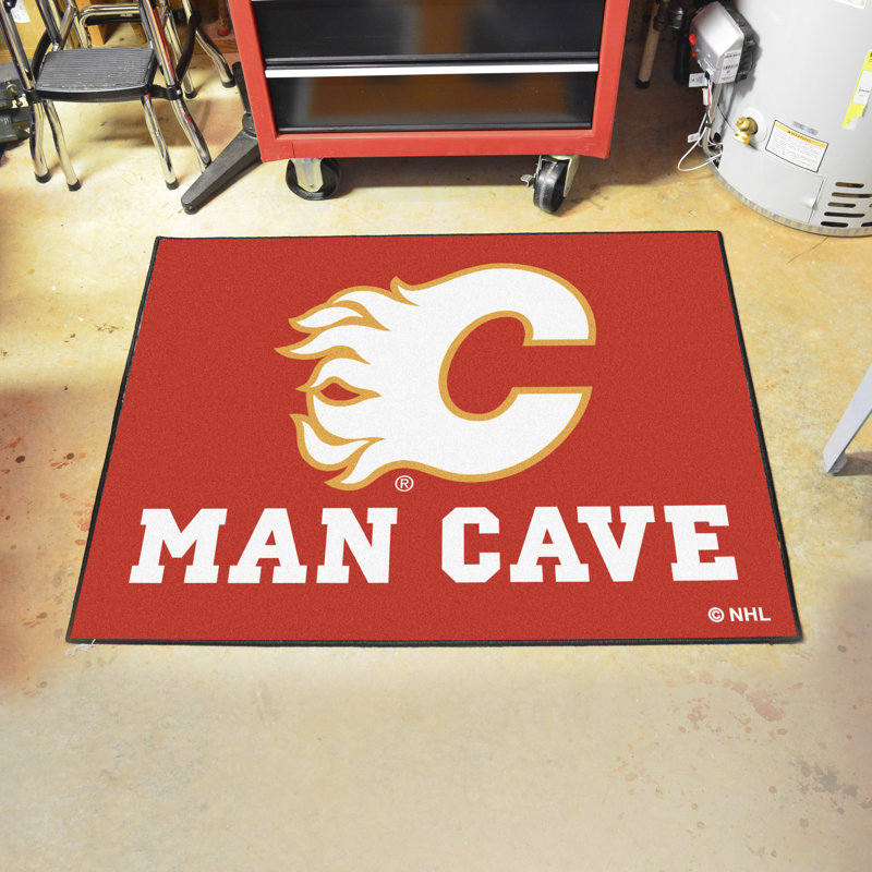 Tapis touffeté LNH, Flames de Calgary, Rectangle 1 pi 7 po x 2 pi 6 po