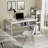 L-Shaped Metal Base Computer Desk-1415675375