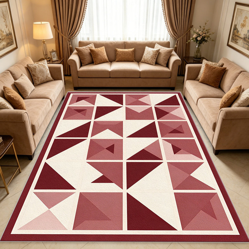 Sage Green Geometric carpet-easy to clean, machine-washable, soft and comfortable; suitable for door mats, kitchens, living rooms, bedrooms, corridors, and laundry areas. Easy to clean, durable carpet for home decoration.