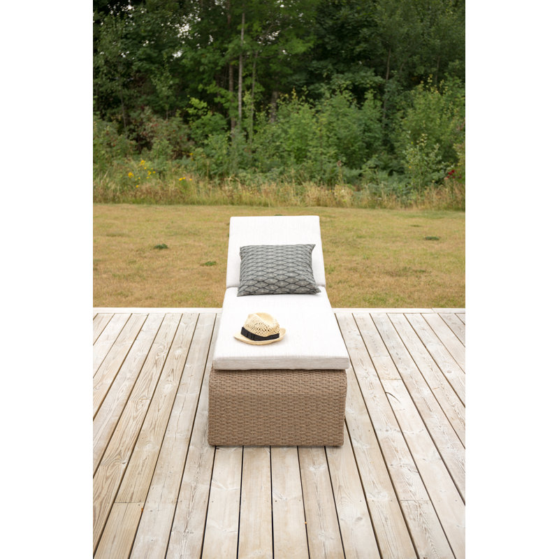 Leola 197cm Long Reclining Single Chaise with Cushions