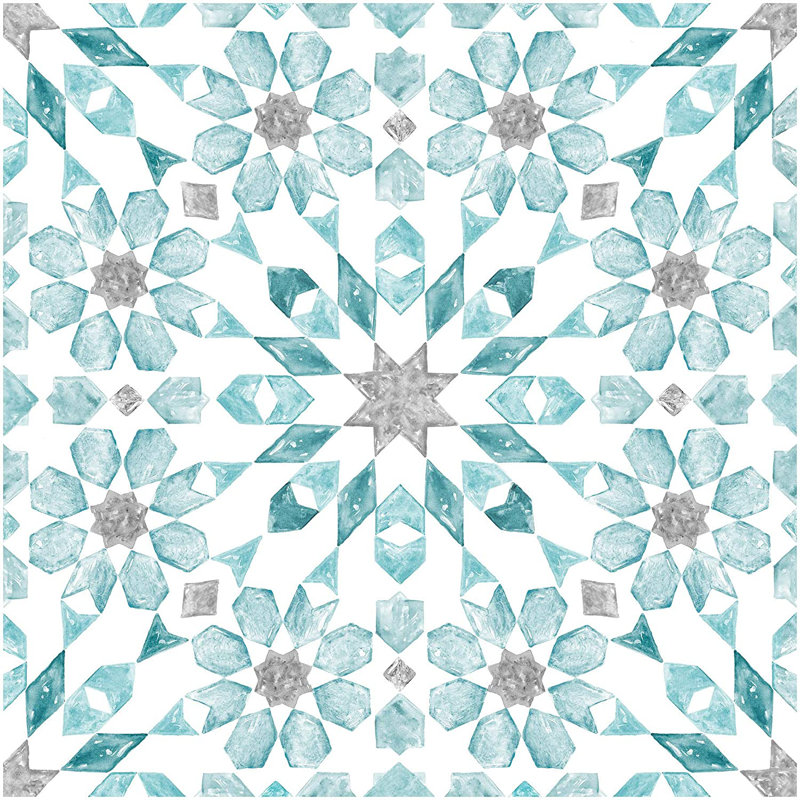 Lapham 30.48 x 30.48 cm PVC Tile in Blue