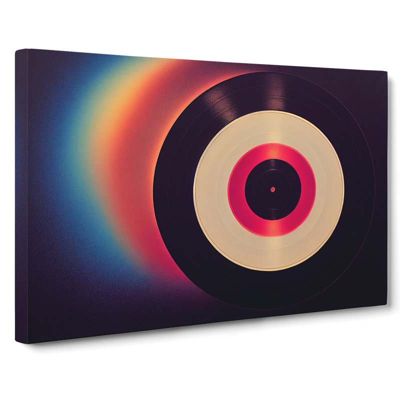 Special Vinyl Record Art Abstract - Wrapped Canvas Print, 35cm H x 50cm W x 3cm D