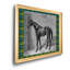 Équitation à carreaux II - reproduction d'art sur toile encadrée-1006353373-1006353368