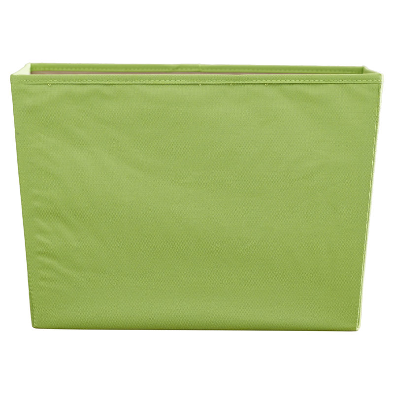 Panier en tissu, Vert, H 12,8 po x l 14,5 po x P 18,3 po