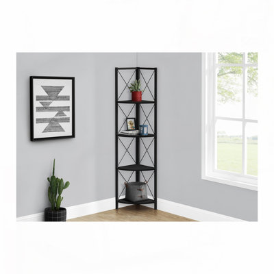 4 Tier Corner Bookshelf Bookcase