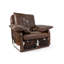 Ensemble de fauteuil en cuir et repose-pieds