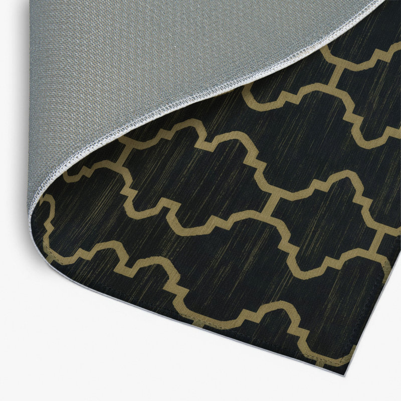 Tapis gris intérieur et extérieur Trellis, Rectangulaire 8 pi x 10 pi