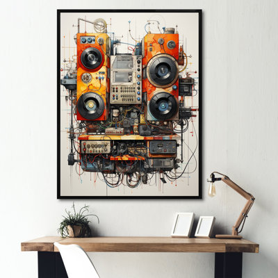 Schéma d'un plateau tournant I sur toile