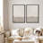Duotone Tan Abstract Landscape Minimalist Neutral Framed Canvas 2 Pieces Print Modern Artworks-91069426-91069428
