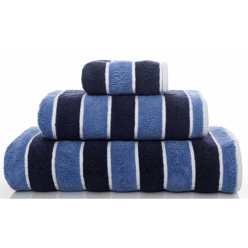 Neutral Fingertip Towel, Navy