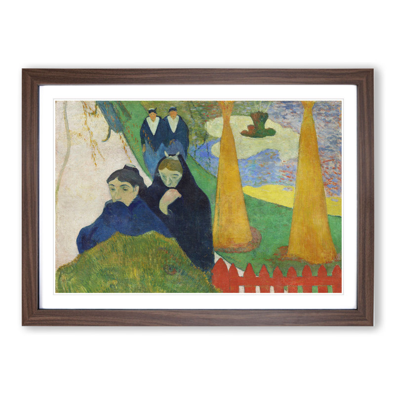 Mistral by Paul Gauguin - Picture Frame Painting, Walnut, 27cm H x 36cm W x 2cm D