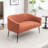 Upholstered Faux Fur Loveseat-1108305445-1108305446