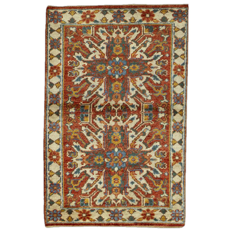 Cotton Area Rug in Gray