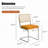 Tristen Rattan and Fabric Upholstered Dining Chairs-124083190-124083191