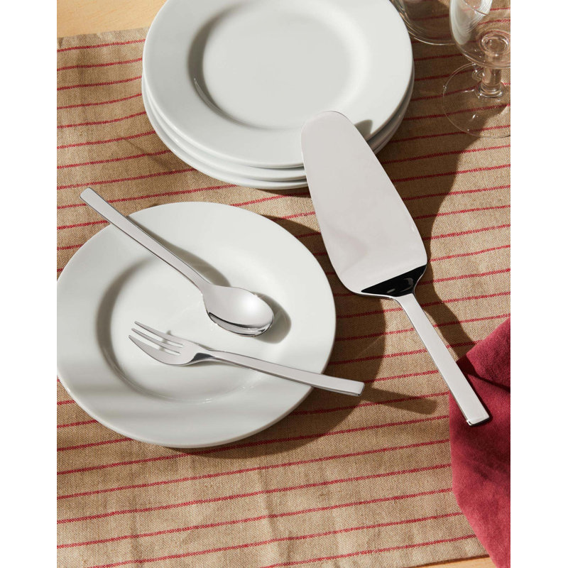 Polished Stainless Steel Ovale Cake Server