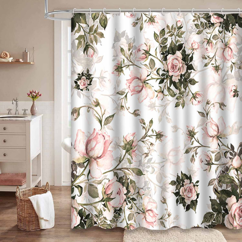Bouquet de roses sans soudure à l'aquarelle, belle décoration tendance avec 12 crochets, L 72 po x l 78 po