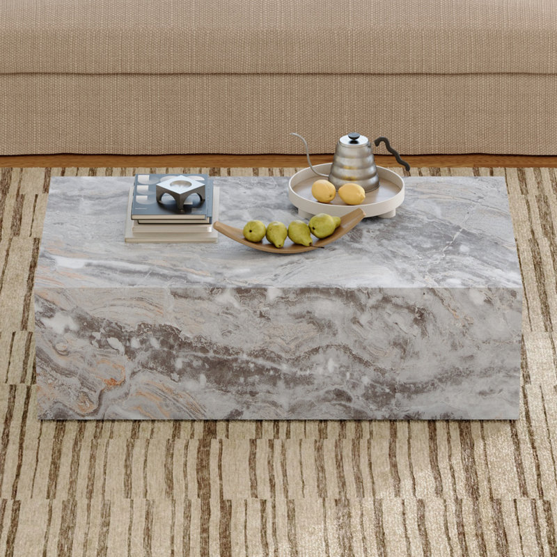 Wood Coffee Table, Gray