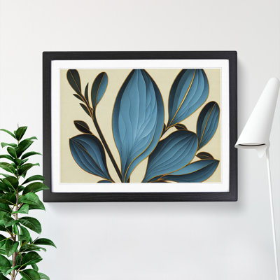 Lively Plant Leaf - Single Picture Frame Print