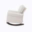 Chaise berçante en tissu beige