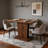 43"-57" Extendable Rectangular Dining Table for Kitchen, Living Room