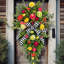 Couronne de printemps pour porte d'entrée