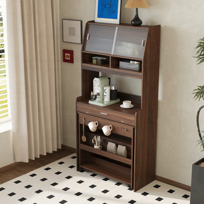 Foldable Dining Table with Buffet