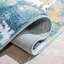 Tapis bleu sarcelle / doré Agastya-1637804665