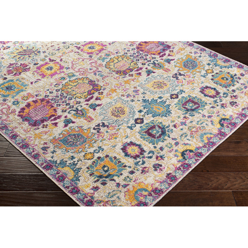 Dibanhi Floral Indoor Rug, Rectangle 2'2" x 3'