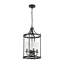 Lustre cylindrique moderne à 4 lumières Sparklet