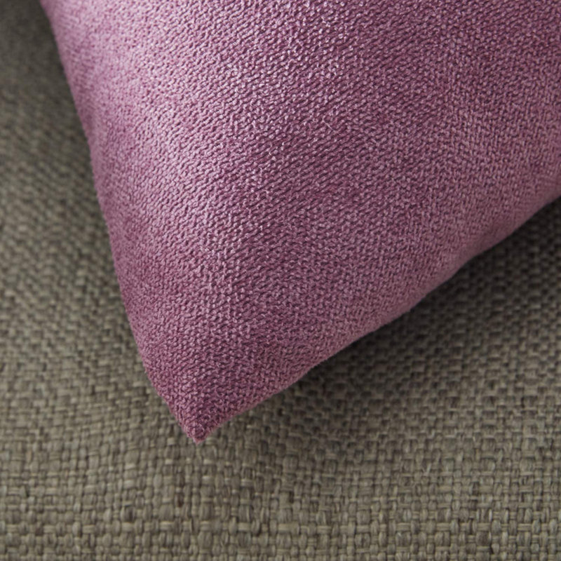 Chenille Pillow Cover, Purple, 18" x 18"
