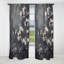 Cerisier en fleurs blanc sur 20 nuances de gris - Rideau occultant floral cerisier - 1 panneaux-735910302