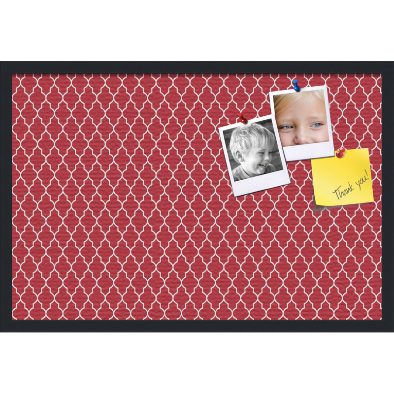 Babillard Pin Cork Pinpix, 16 po x 1 po, Rouge