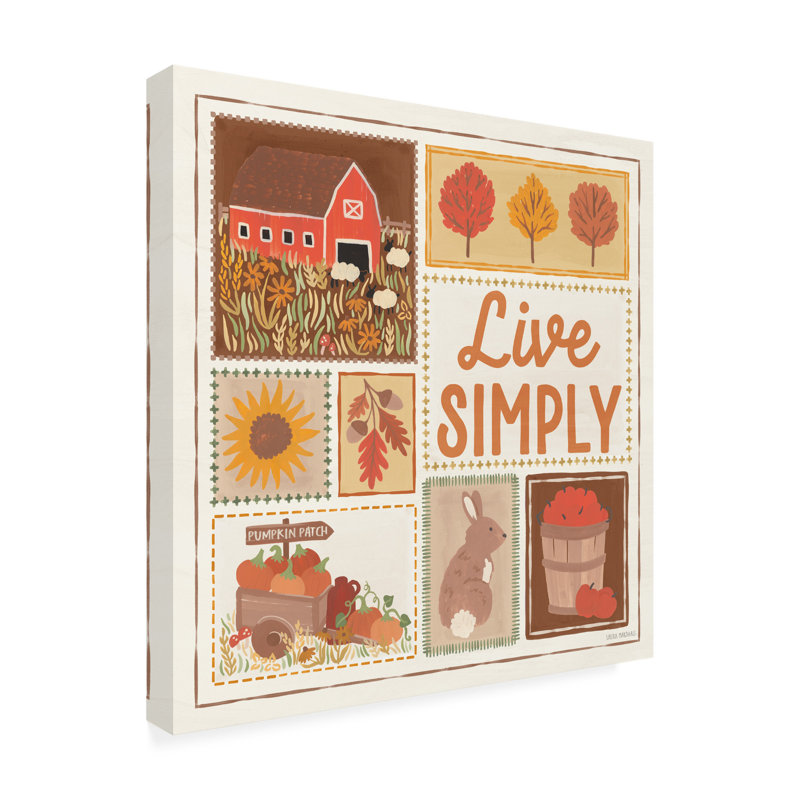 «Trademark Fine Art Laura Marshall Autumn Days VII», art mural sur toile, H 14 po x l 14 po, Beige