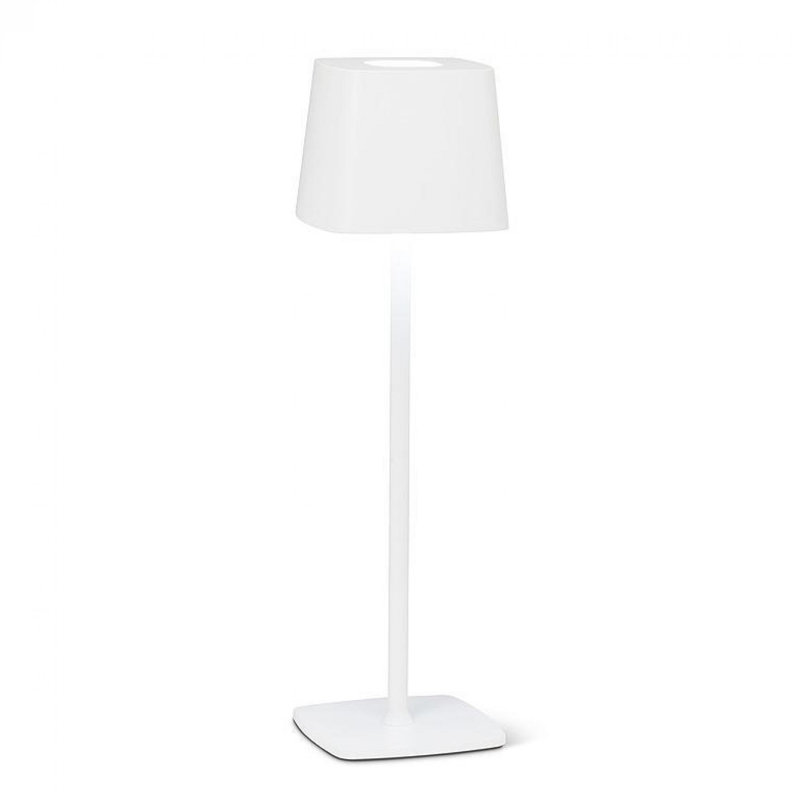 Metal USB Desk Lamp, Matte White