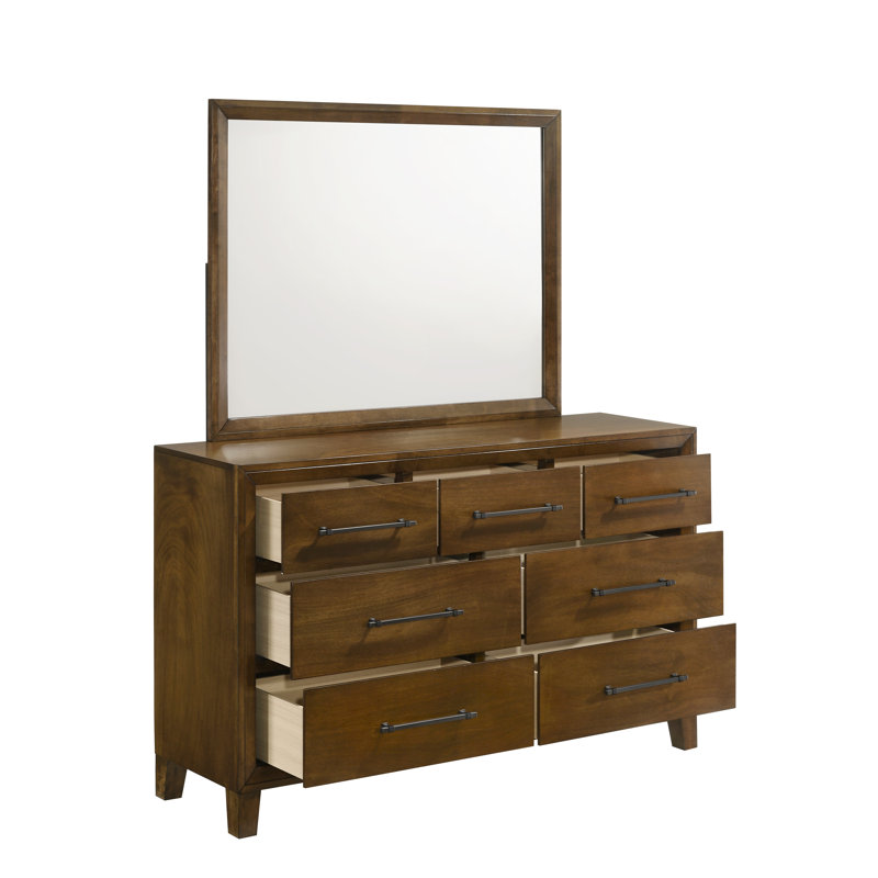 Bangor 4-Piece Wood Cal King Bedroom Set W Chest, Brown, California King